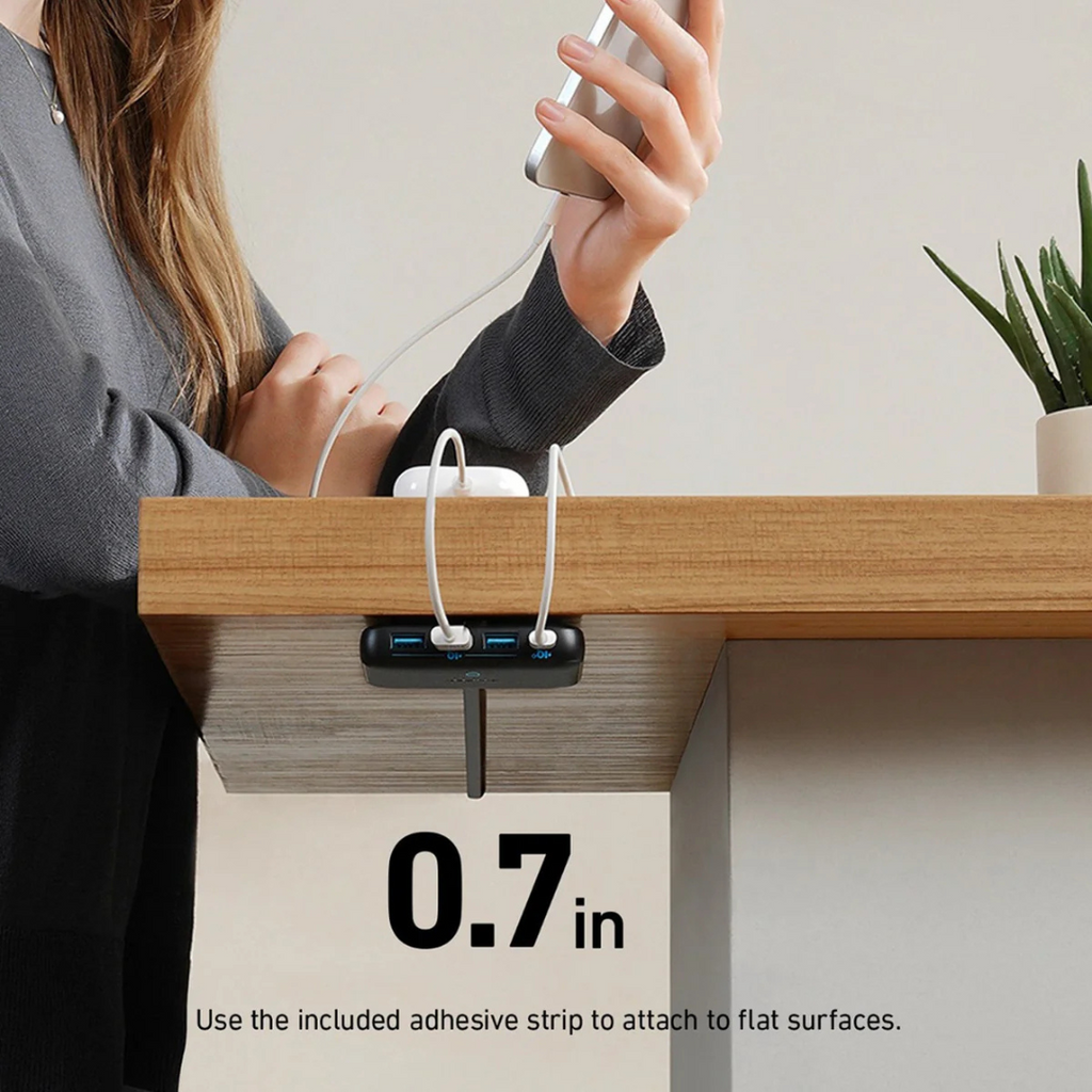 Anker PowerPort Atom 3 Slim 65W - 4-Port High-Speed Multi-Port Fast Charging Station