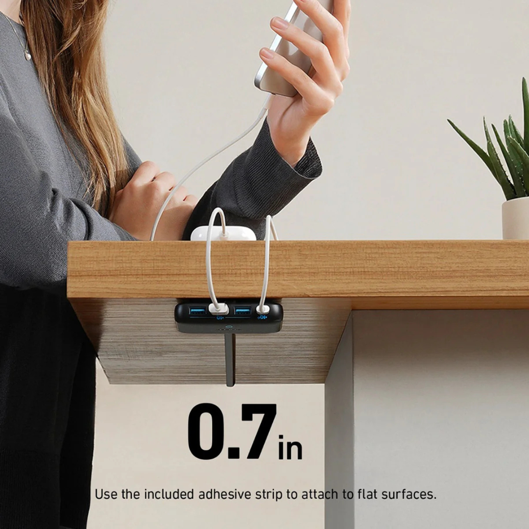 Anker PowerPort Atom 3 Slim 65W - 4-Port High-Speed Multi-Port Fast Charging Station