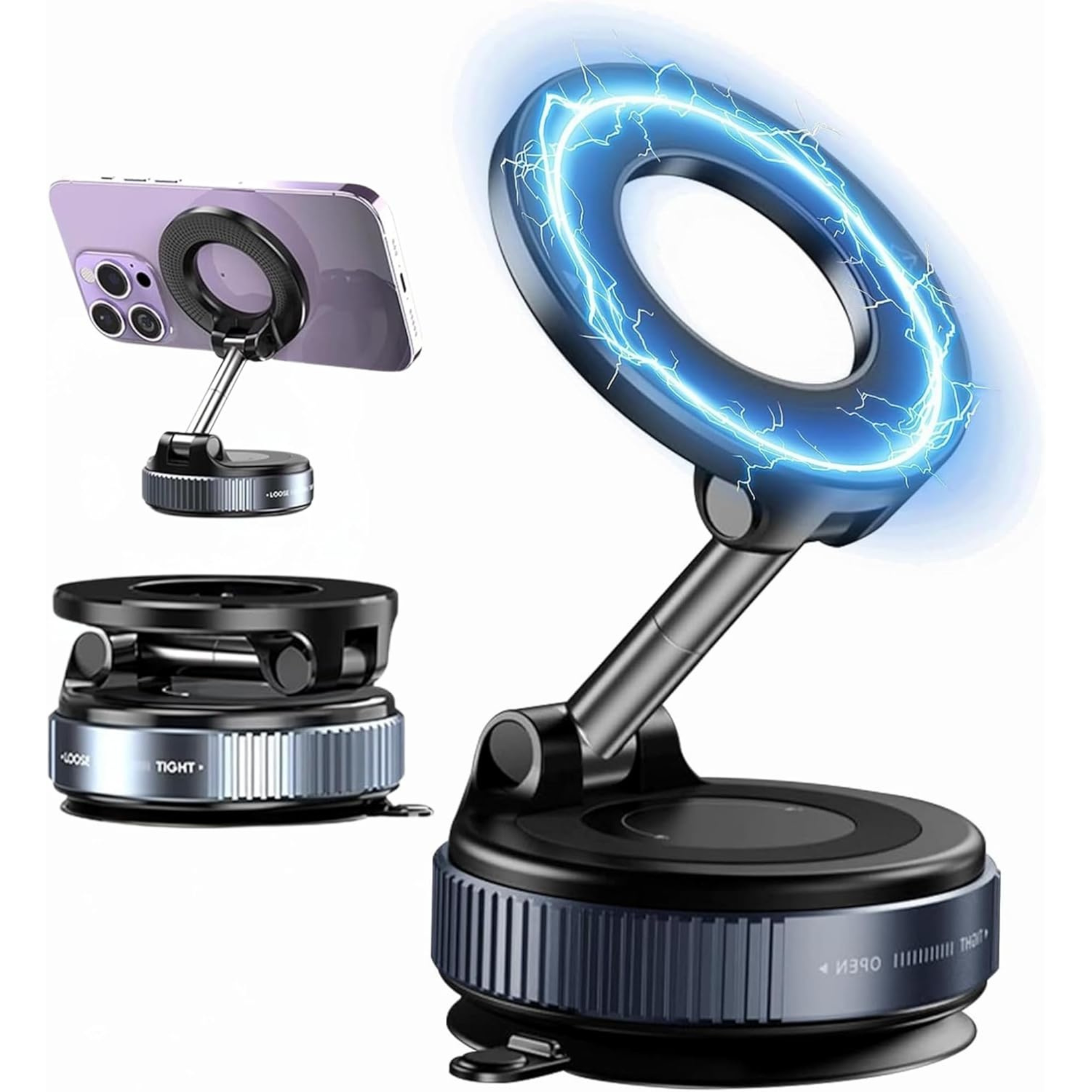 Vacuum Suction Magnetic Phone Holder Mobile Mount K007