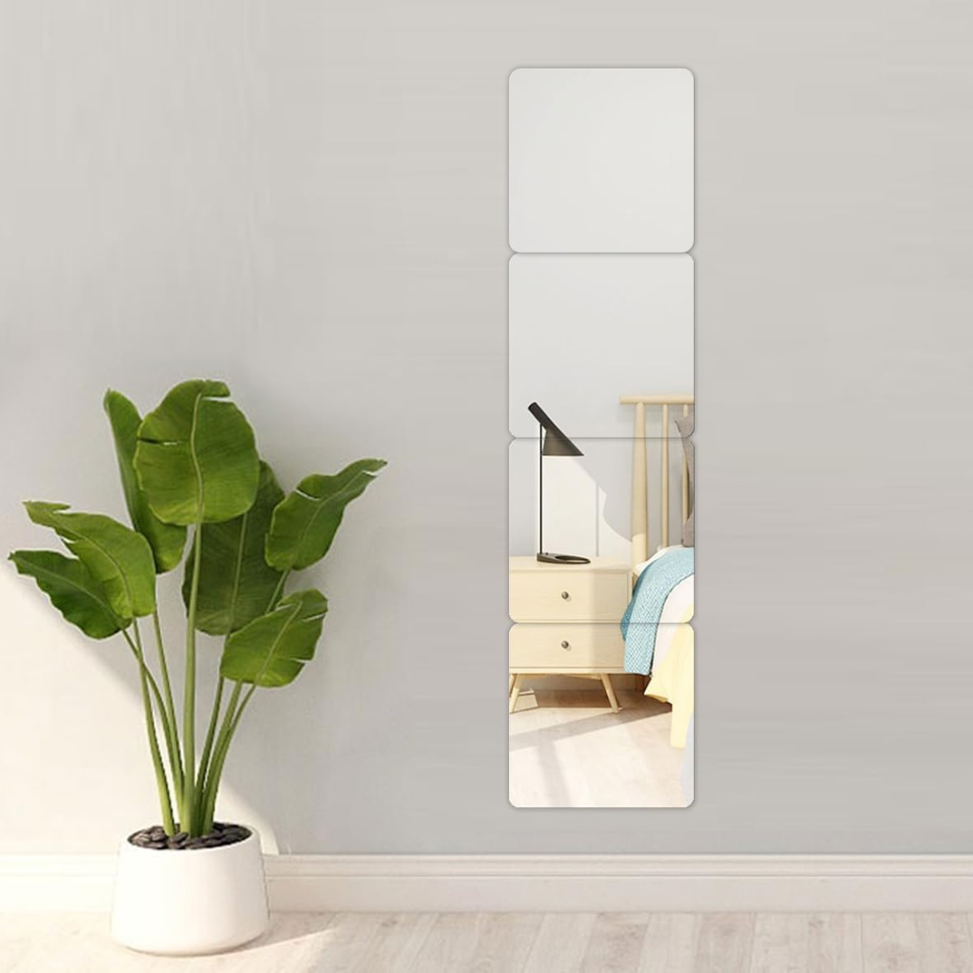 Acrylic Glass Wall Mirror - HD Self Adhesive DIY Mirror