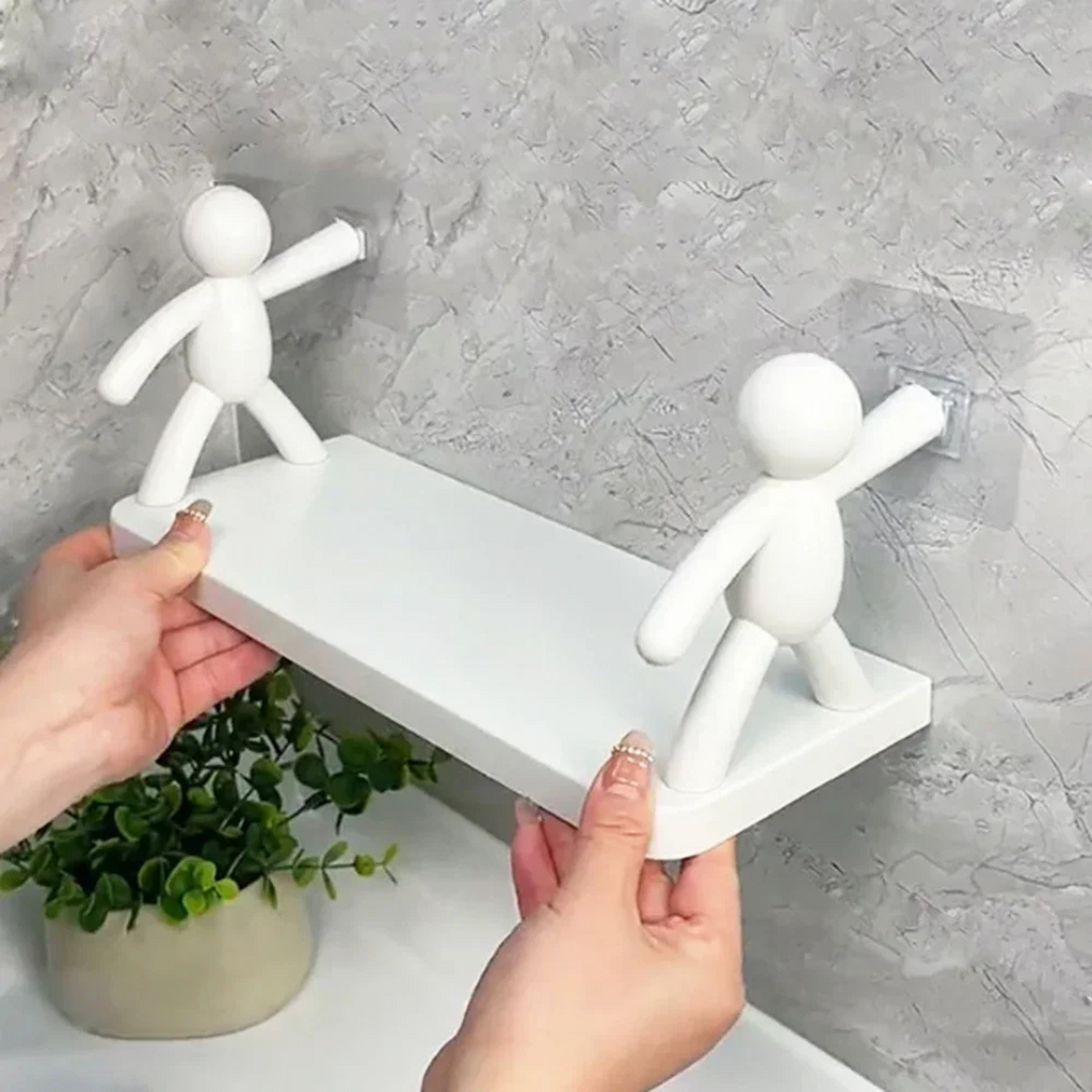 Wall Mounted Punch-free Organizer Rack for Kitchen & Bathroom