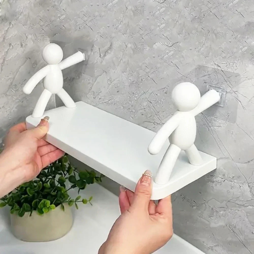 Wall Mounted Punch-free Organizer Rack for Kitchen & Bathroom