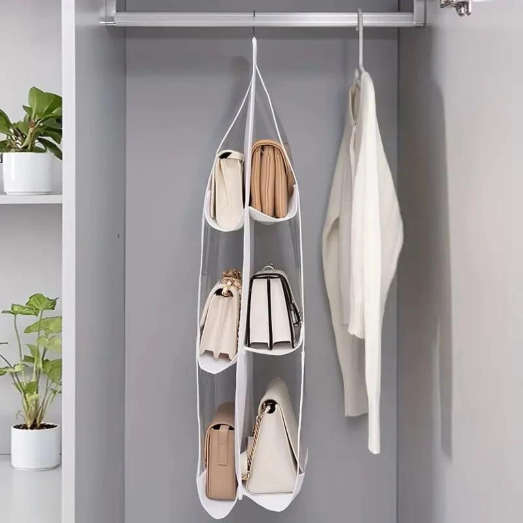 Multi Layer Hanging Handbags Organizer for Wardrobe