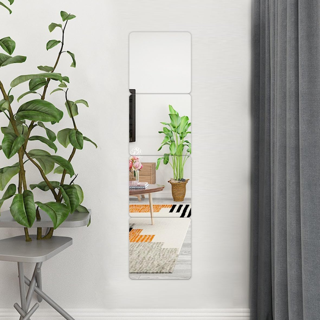 Acrylic Glass Wall Mirror - HD Self Adhesive DIY Mirror