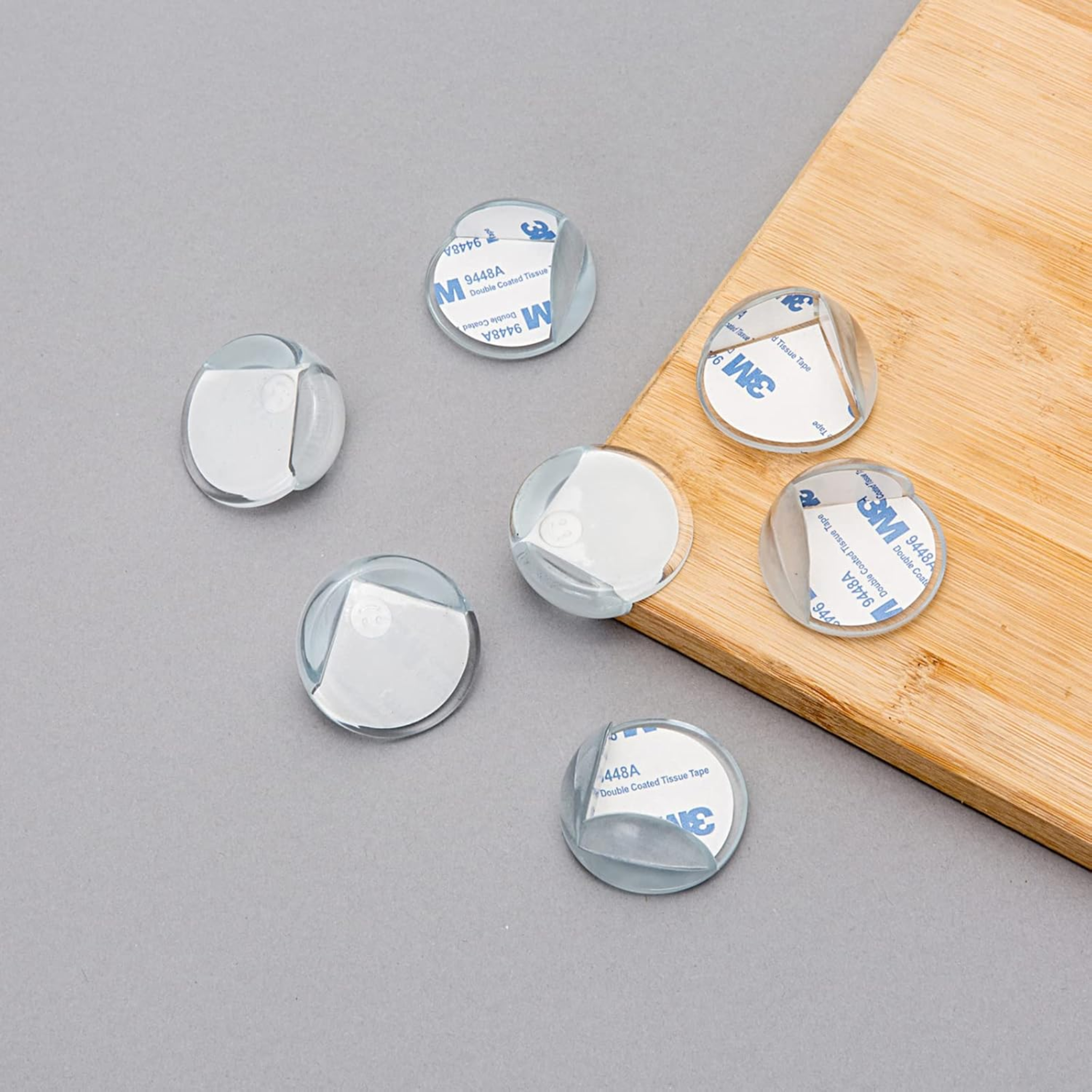Transparent Silicone Table and Furniture Corner Protectors for Baby Safety (Pack of 4 Pieces)