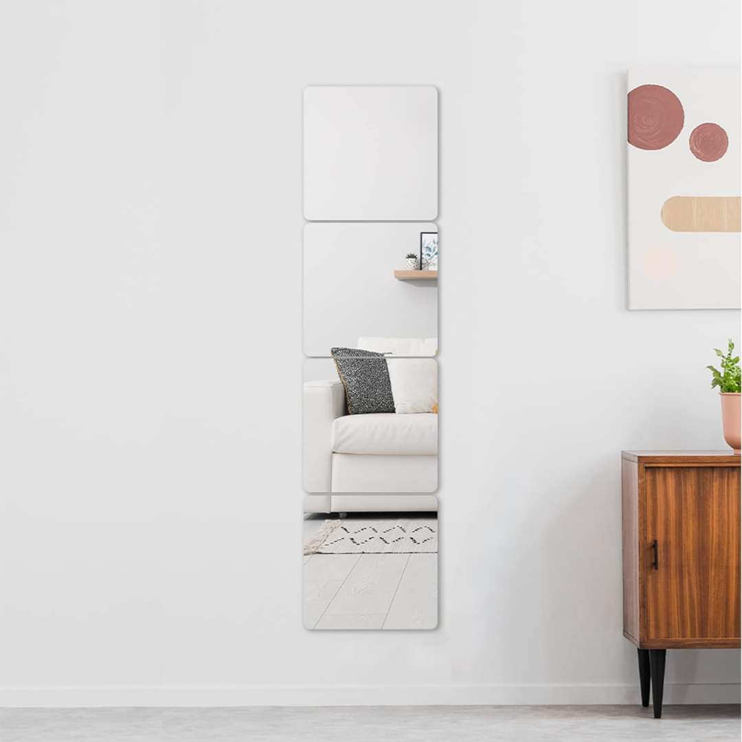 Acrylic Glass Wall Mirror - HD Self Adhesive DIY Mirror