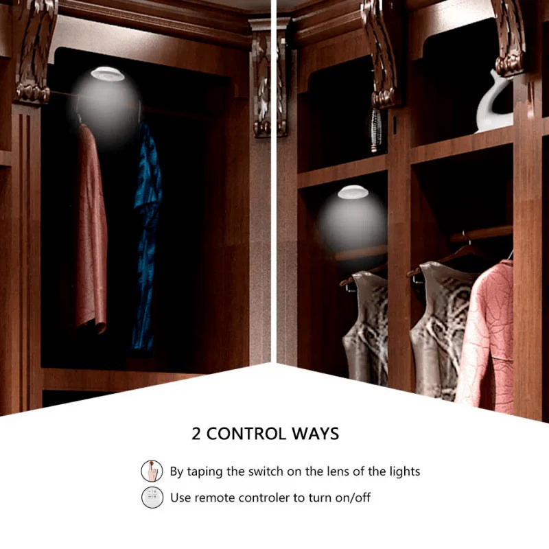 3 Pcs/Set Dimmable Under Cabinet LED Lights with Remote Control