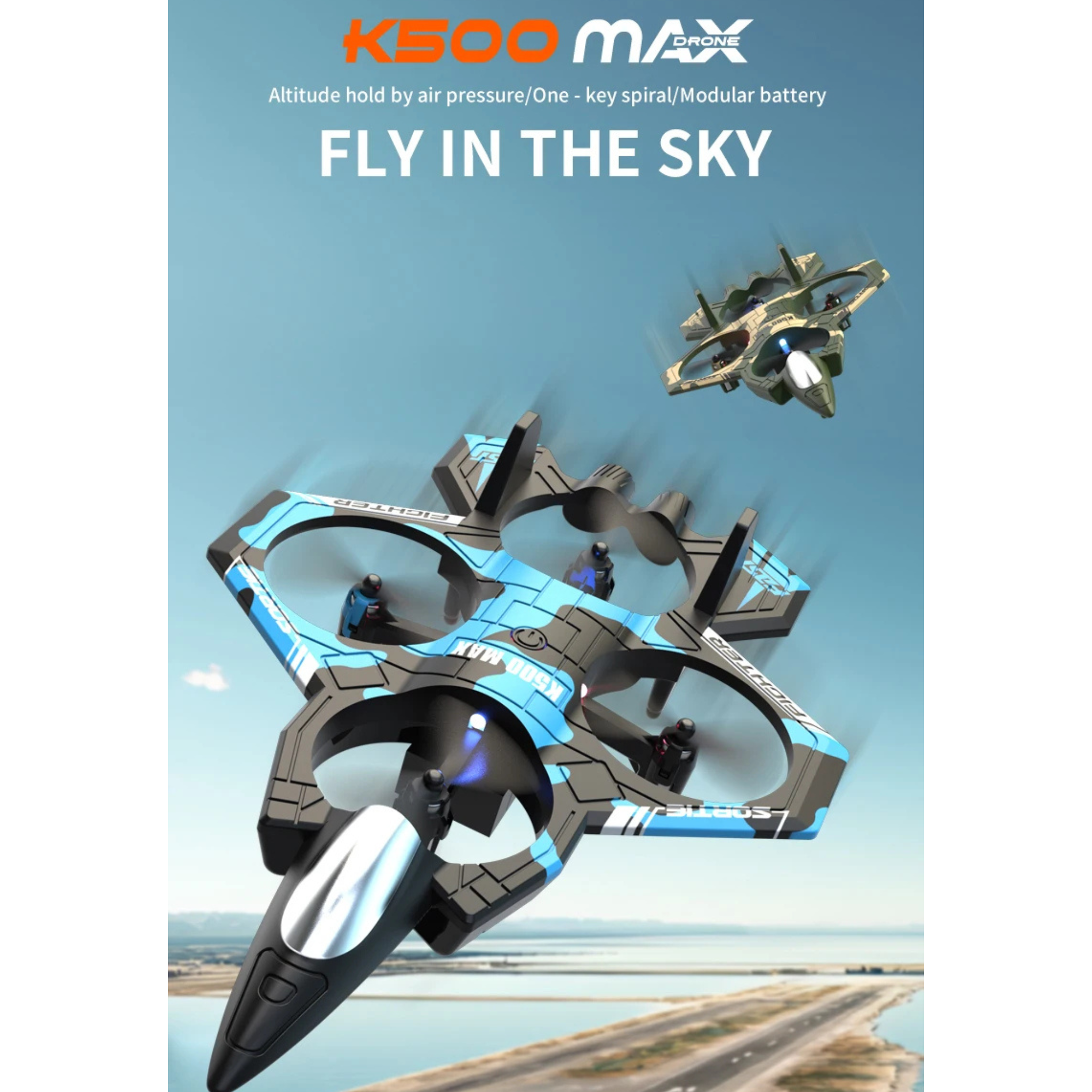 K500 Max Drone RC Jet Plane