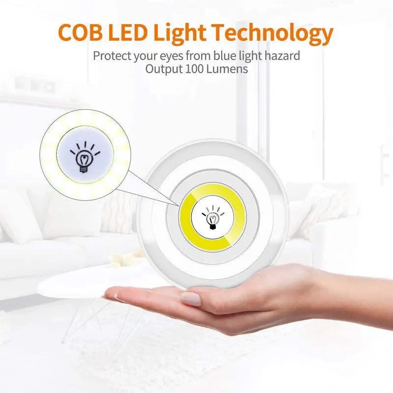 3 Pcs/Set Dimmable Under Cabinet LED Lights with Remote Control
