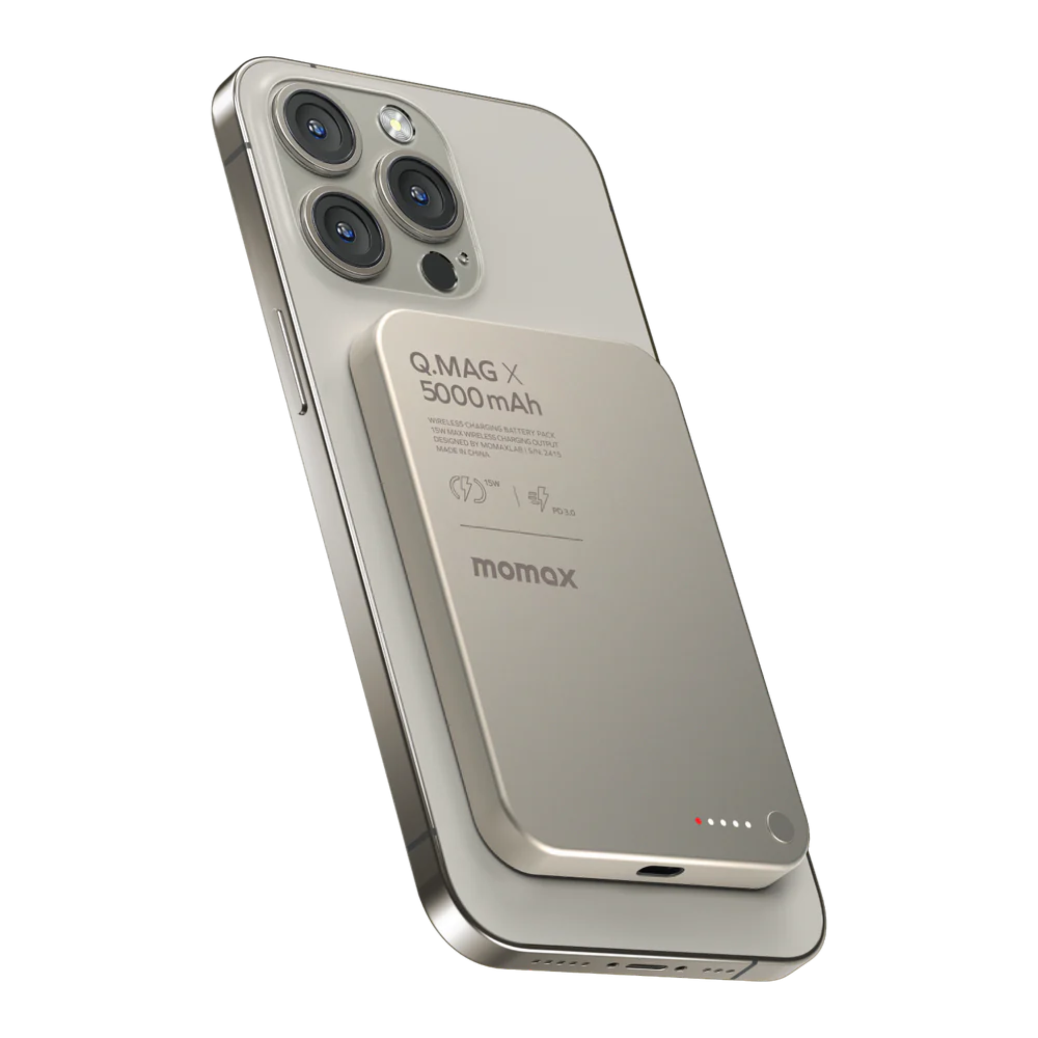 Momax Q.Mag X 5000mAh Gen2 Magnetic Wireless Power Bank