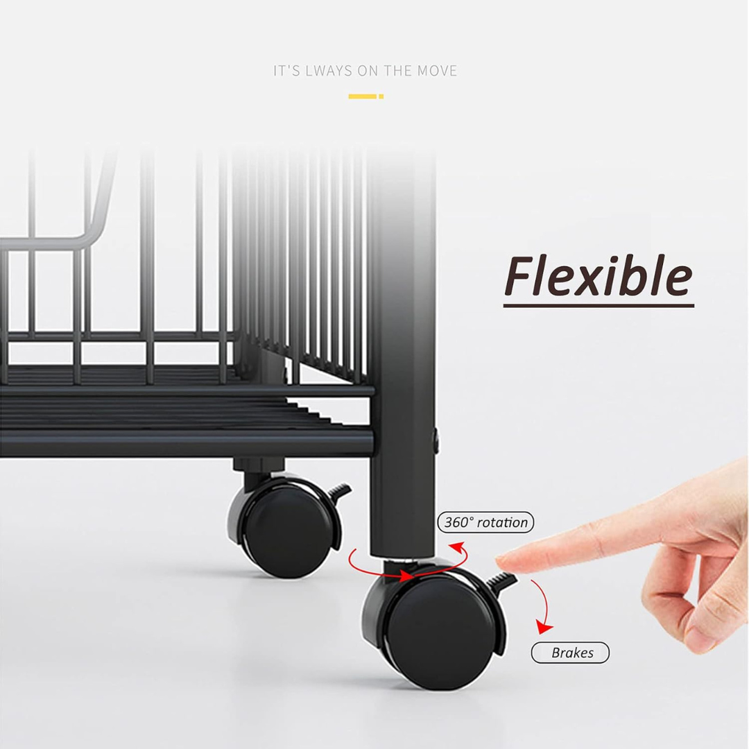 Multi Purpose Kitchen Storage Organizer Trolley Rack