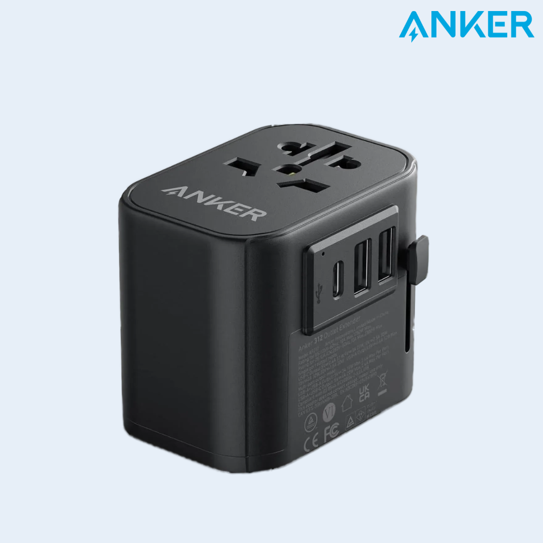 Anker 312 Outlet Extender All-in-one Universal Travel Adapter