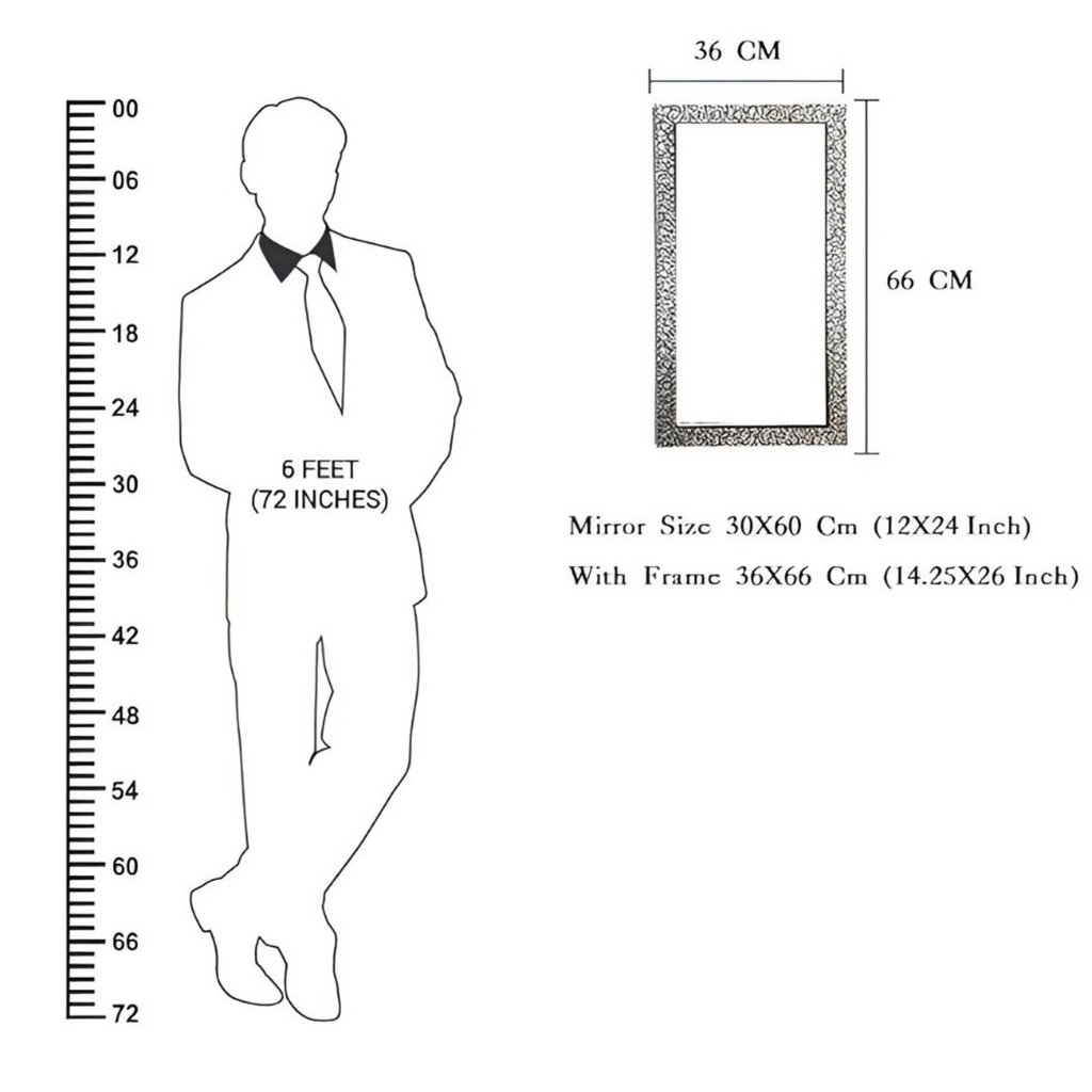 Wall Mirror 36 x 66 CM