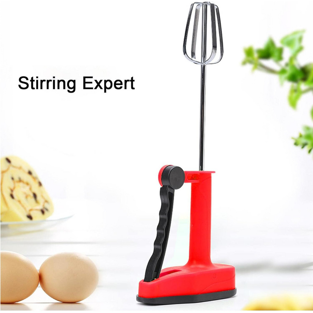 Handheld Semi Automatic Egg Beater Whisk