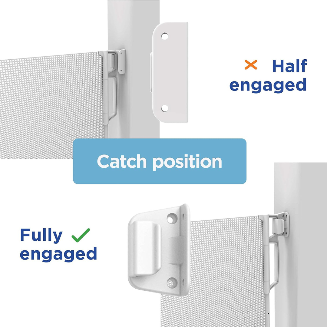Retractable Wide Pet & Baby Gate for Stairs and Doors