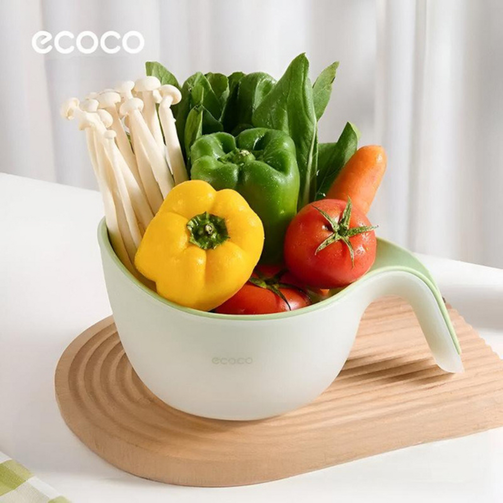 Ecoco Washing Drain Bowl for Rice, Grains, Vegetables and Fruits