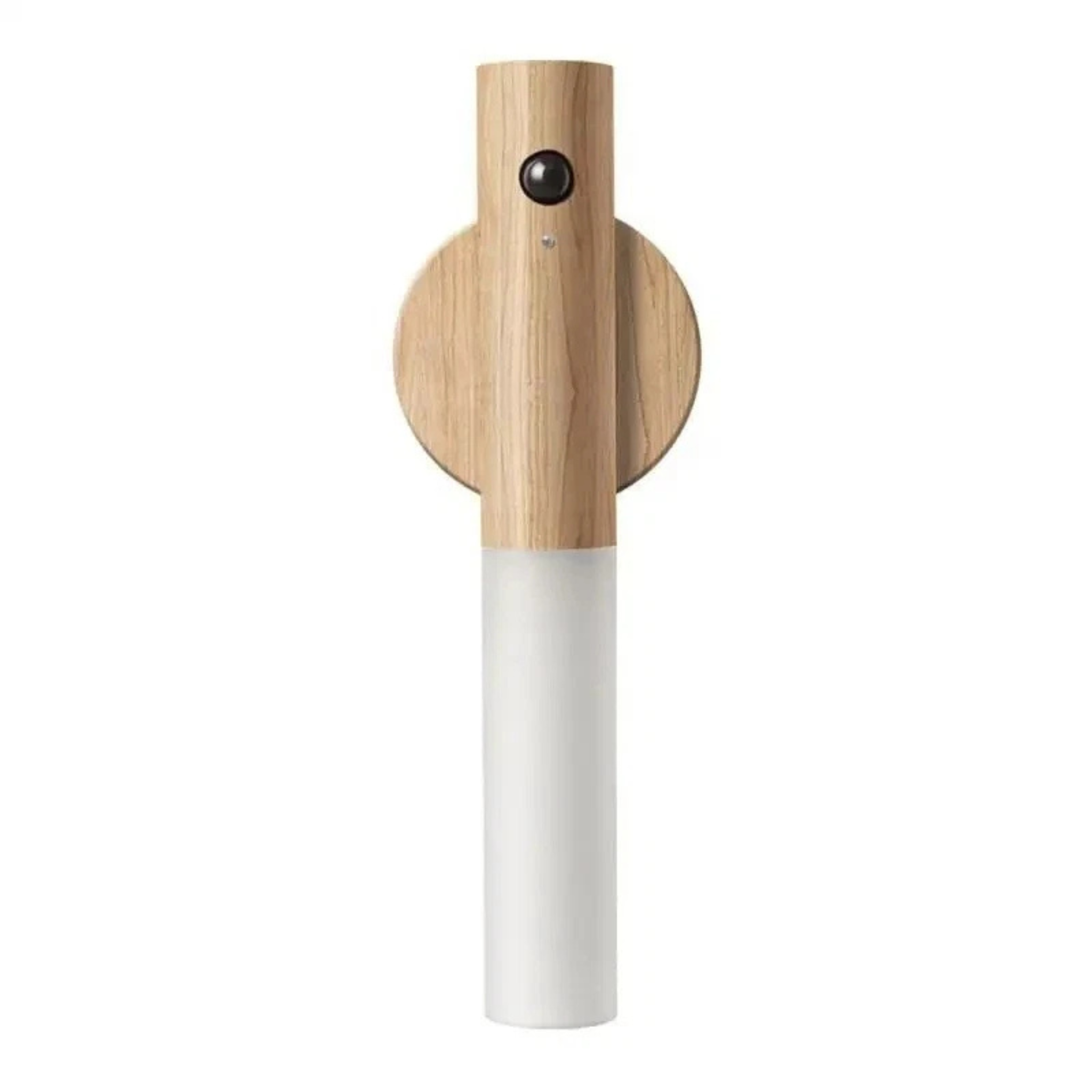 Wall Mounted Rechargeable Motion Sensor Night Lamp, Magnetic Induction Wooden Design Light
