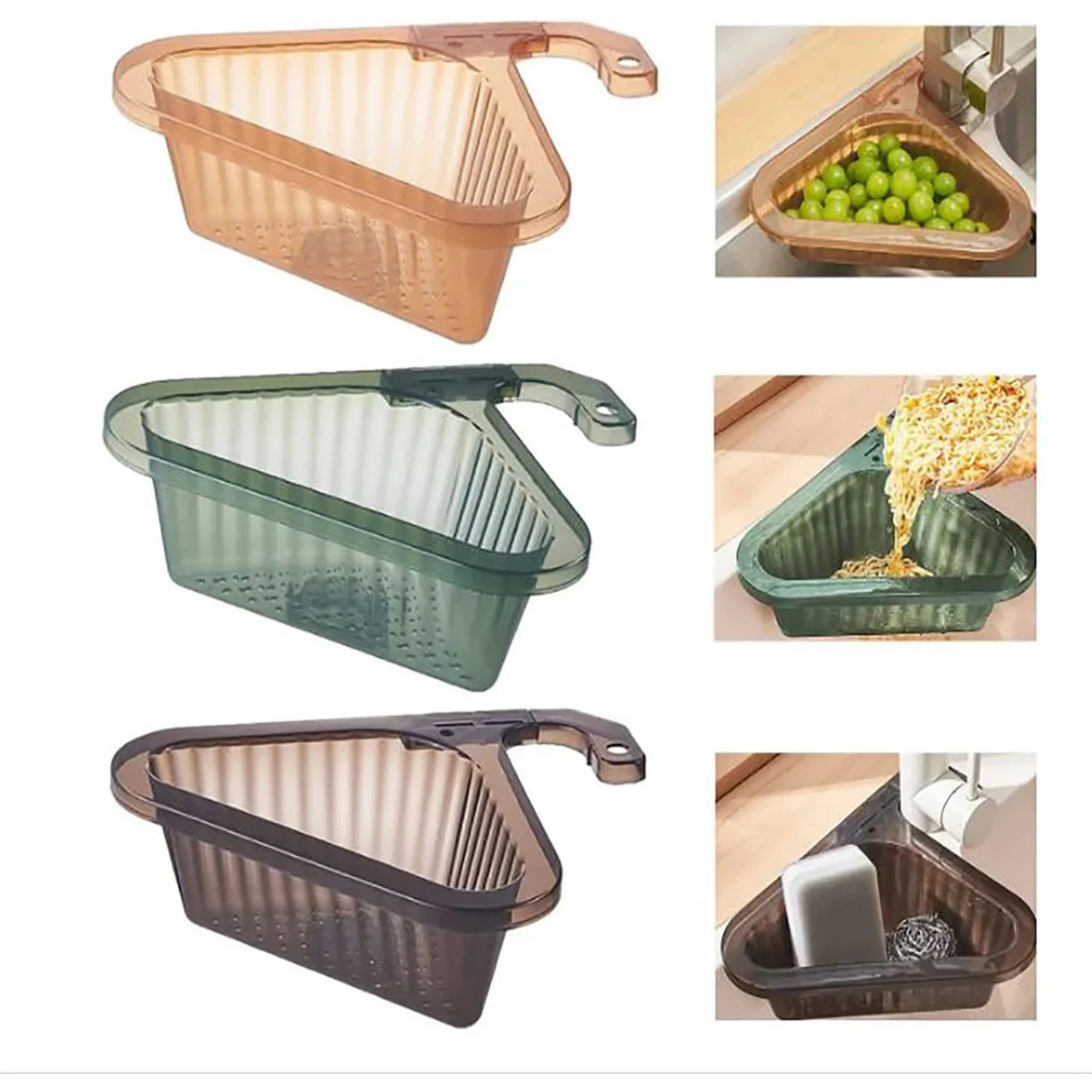 Telescopic Kitchen Sink Drain Basket, Hanging Strainer Rack Fruit Vegetable Washing Basket