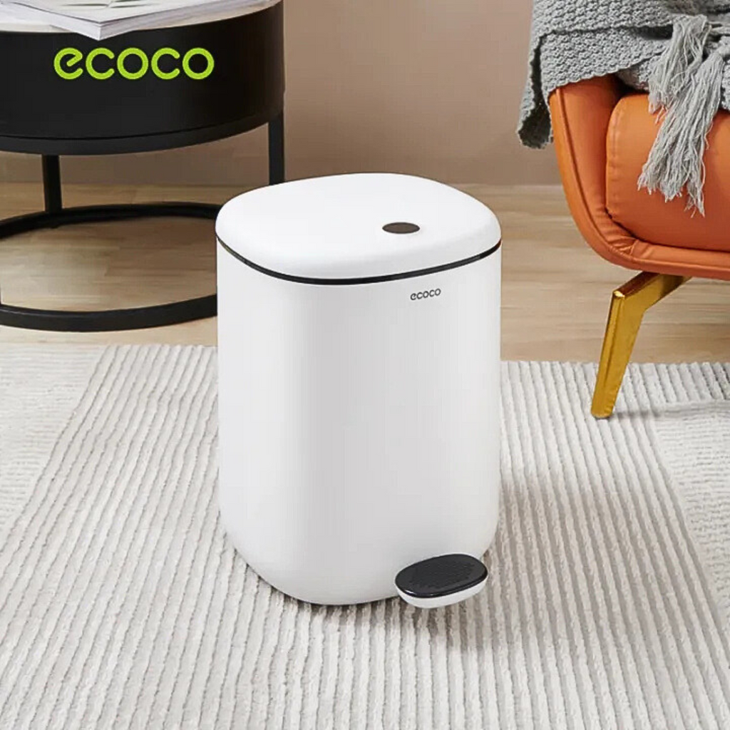 Ecoco 11 Liter Garbage Trash Bin with Foot Pedal