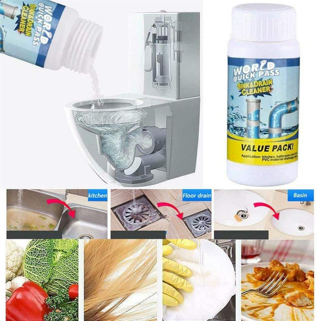 Sink and Drain Cleaner - High Efficiency Clog Remover for Drainage Path