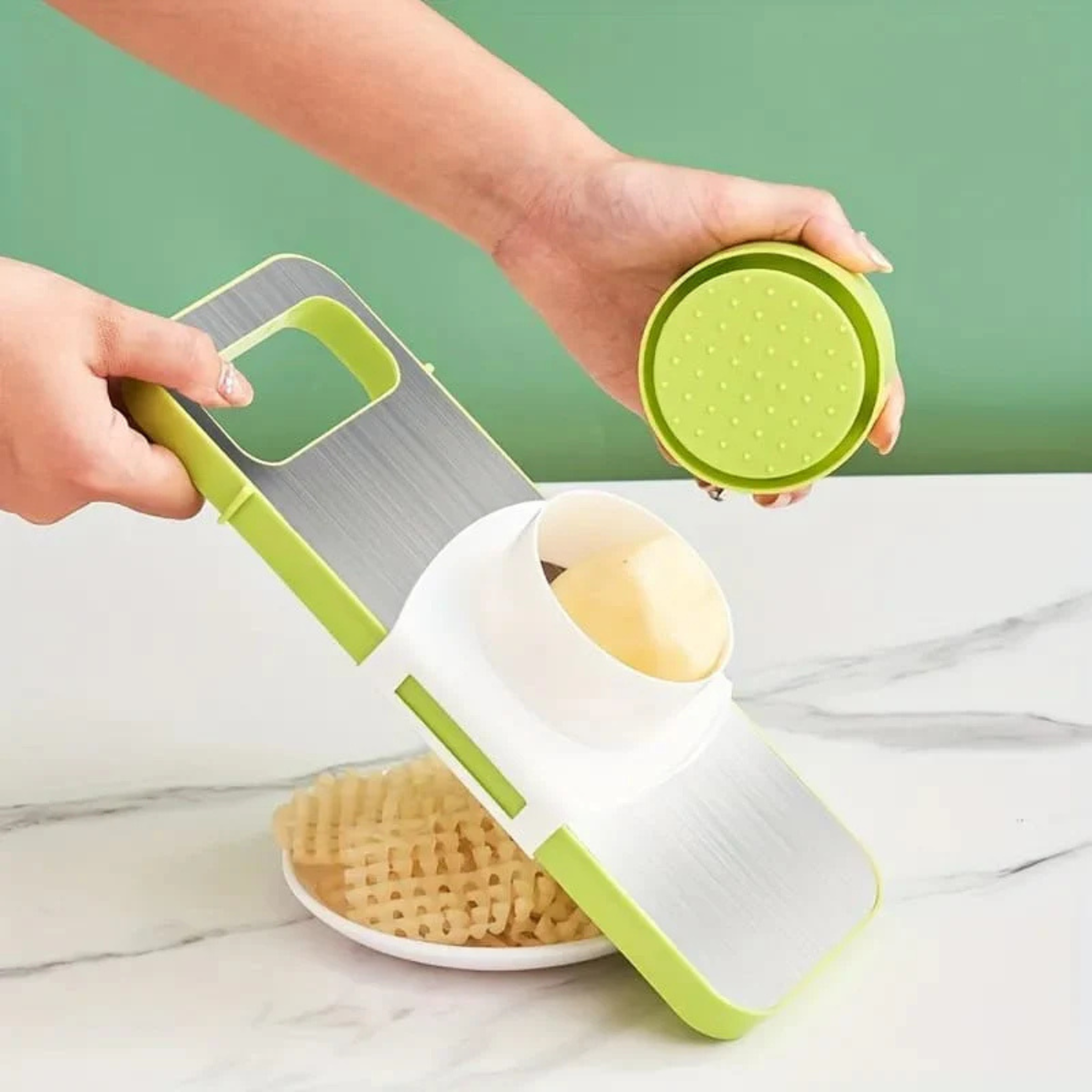 7 IN 1 Multi-functional Safety Vegetable Grater for Kitchen (Slicer, Cutter, Chopper, Dicer)