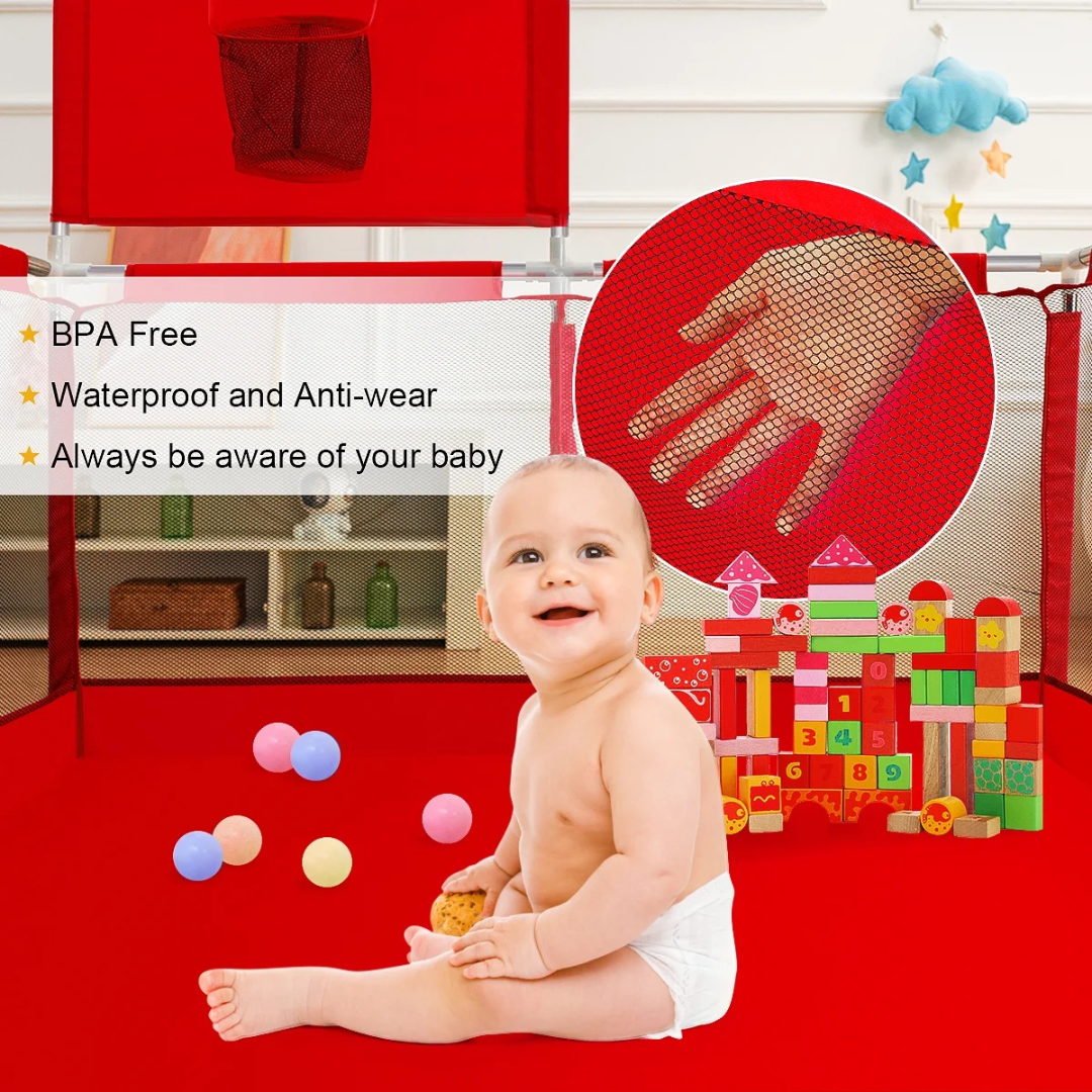 Square-shaped Playing Fence, Indoor Playpen for Toddlers