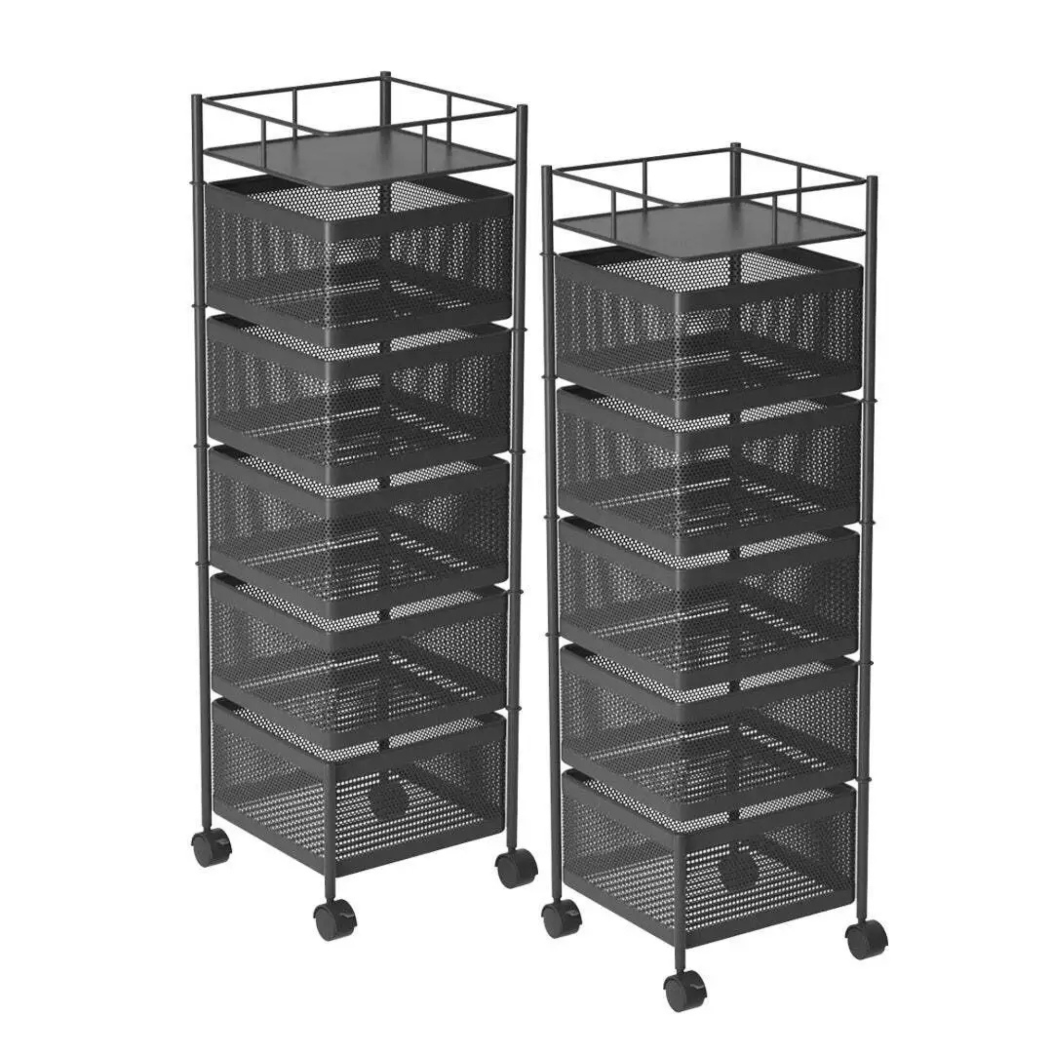 5 Layer Rotating Kitchen Organizer Storage Rack