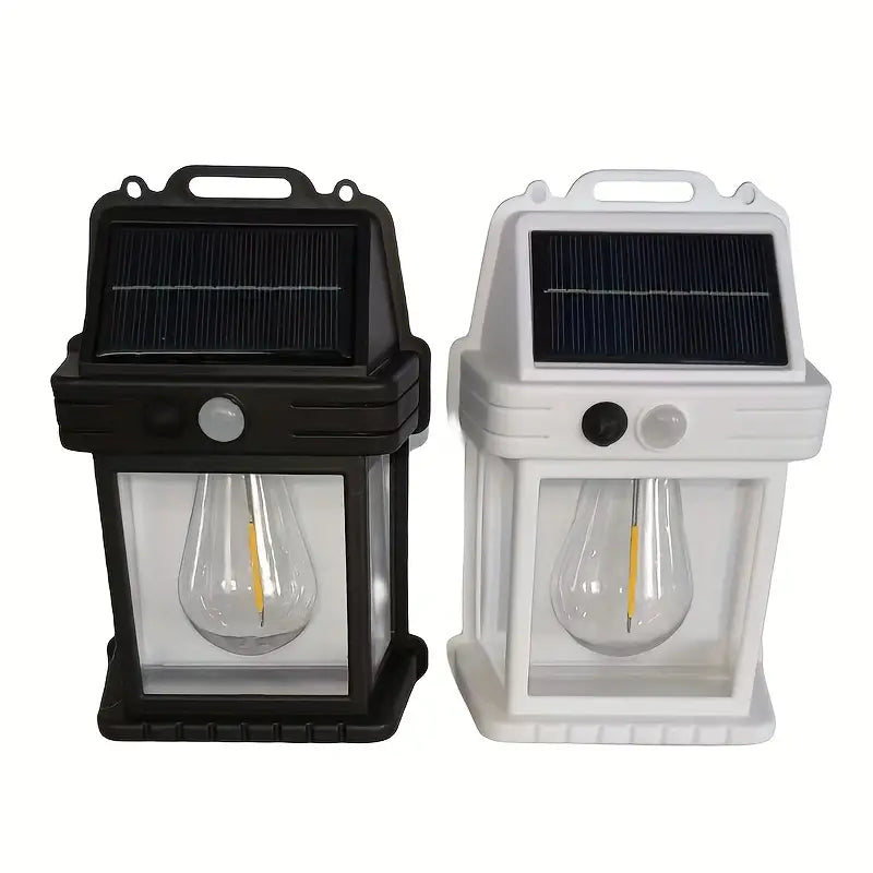 Solar Outdoor Wall Lamp, IP65 Waterproof Vintage Style Solar Light