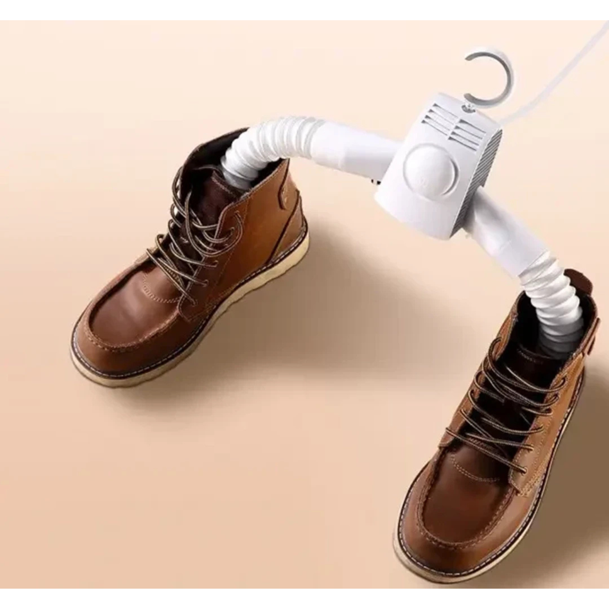 Umate Portable Electric Clothes Drying Hanger with Shoes Dryer
