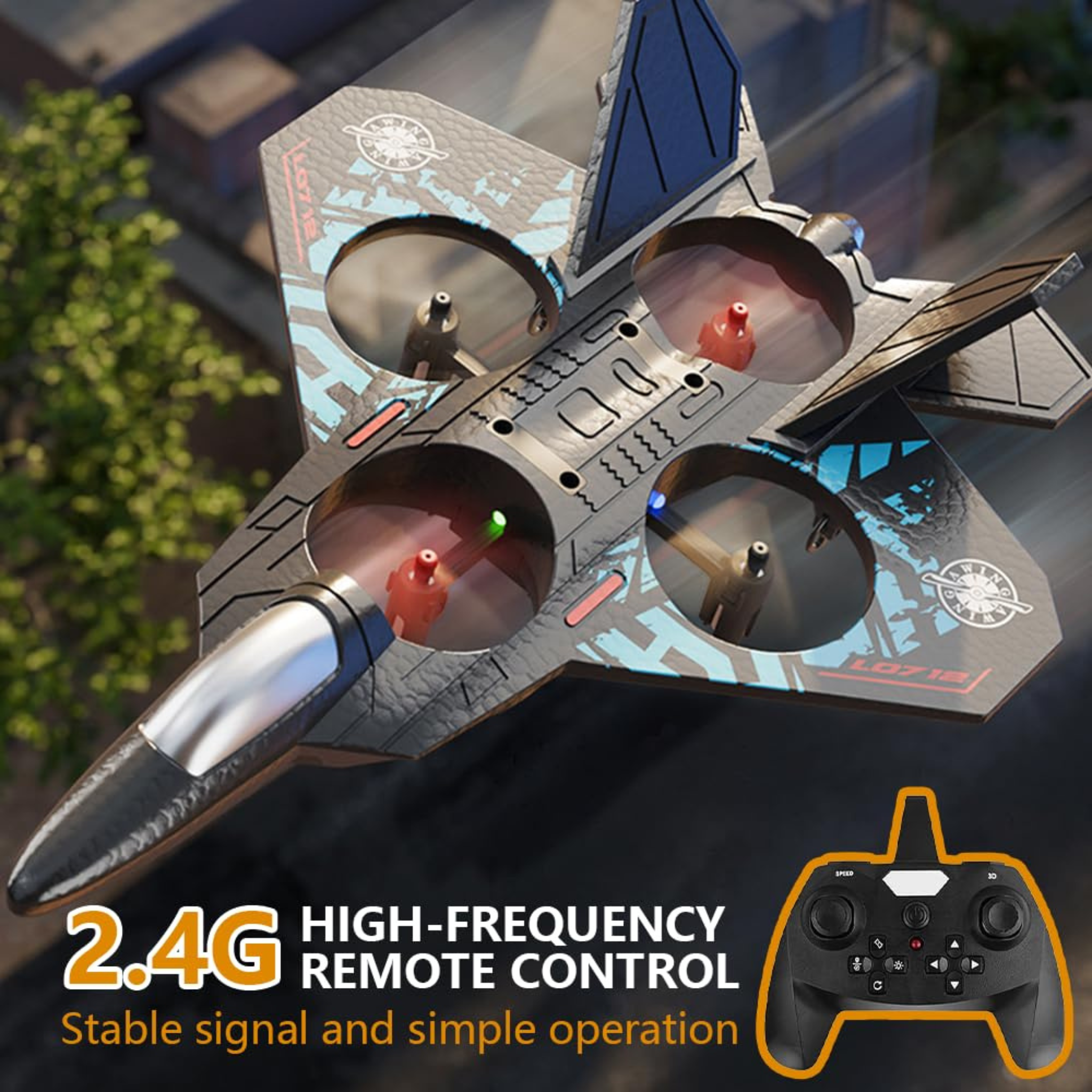 L0712 Remote Control 2.4GHz RC Fighter Plane Jet