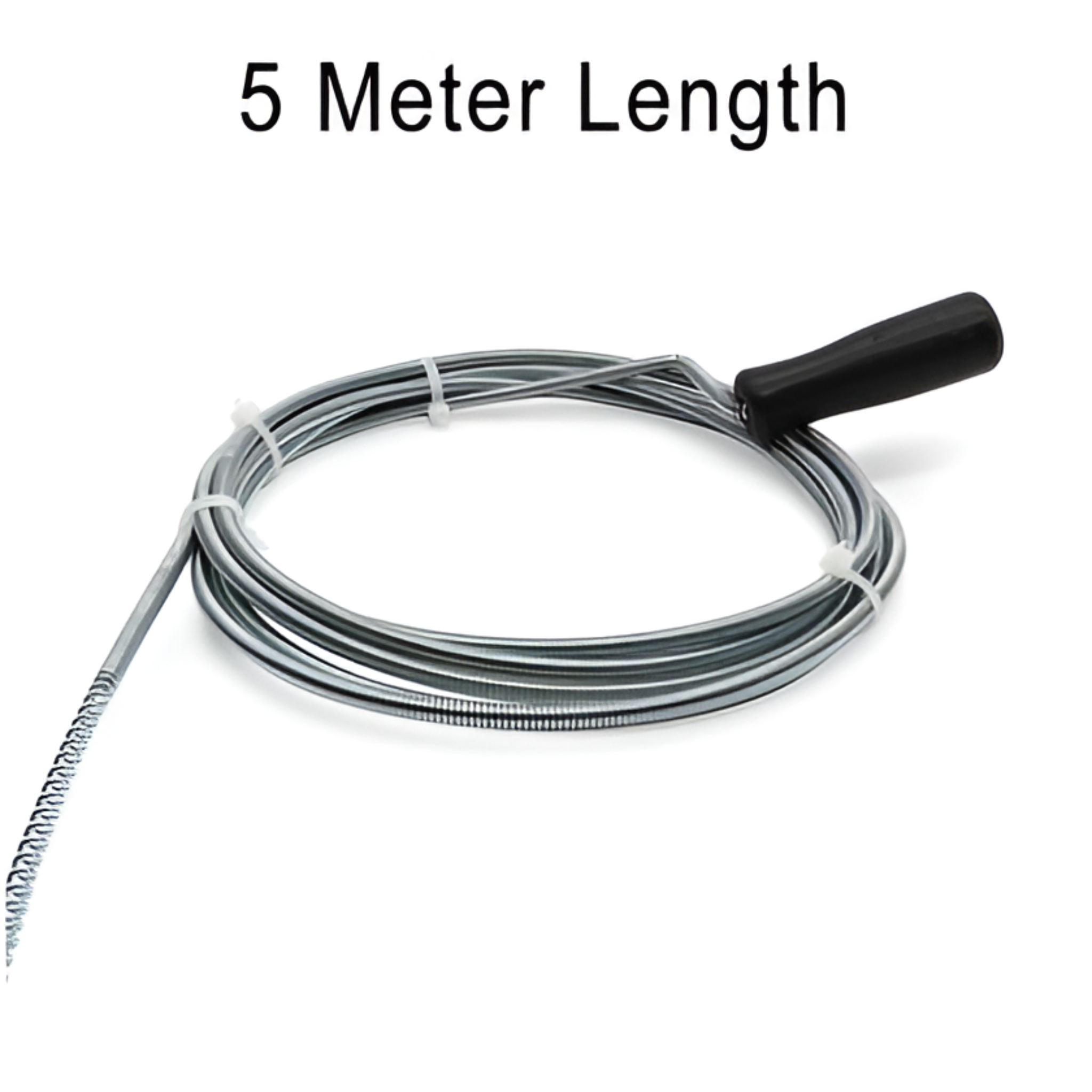 5 Meter Drain Cleaner Block Remover Spring Wire with Handle