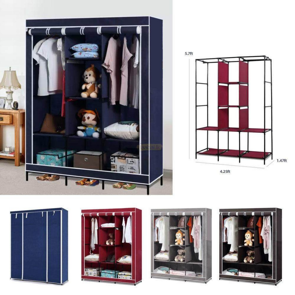 3 Column Wardrobe Storage Cabinet