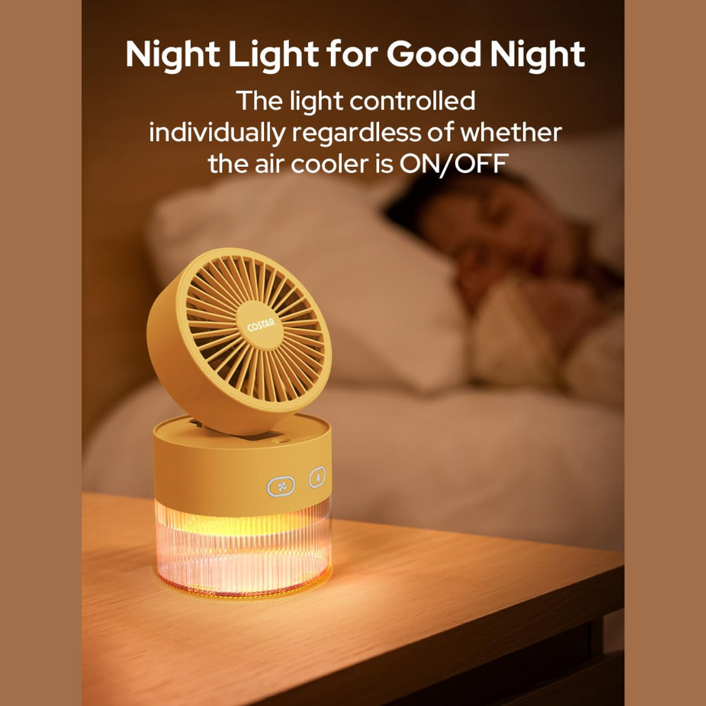 3 Speed Mini Desk Fan with Mist Spray