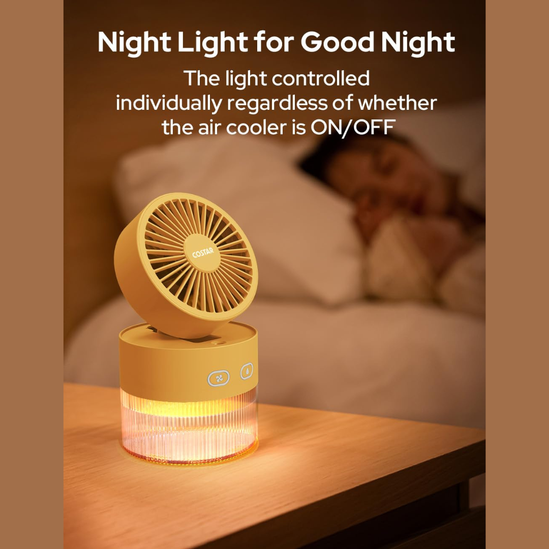 3 Speed Mini Desk Fan with Mist Spray
