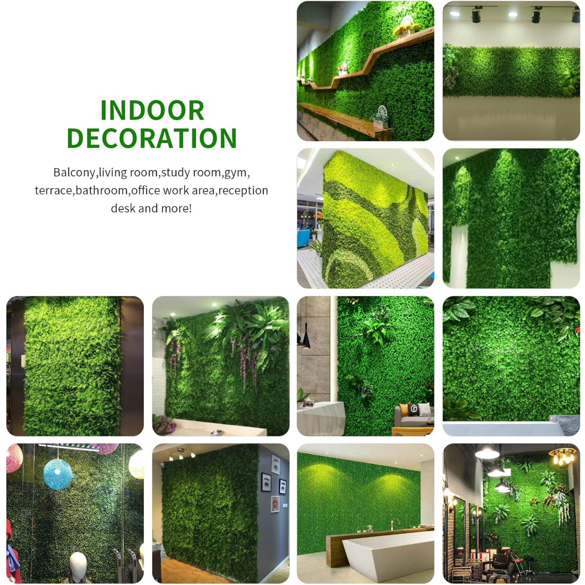 Artificial Milan Grass Wall Lawn Screen Fence