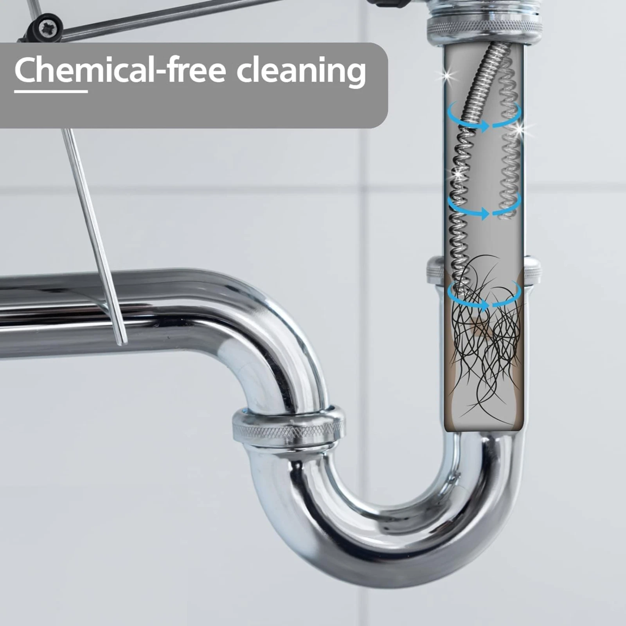 5 Meter Drain Cleaner Block Remover Spring Wire with Handle