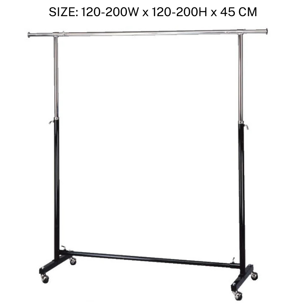 Heavy Duty Garment Display Racks for Shops & Boutique - Chrome Plated Clothes Hanging Rack