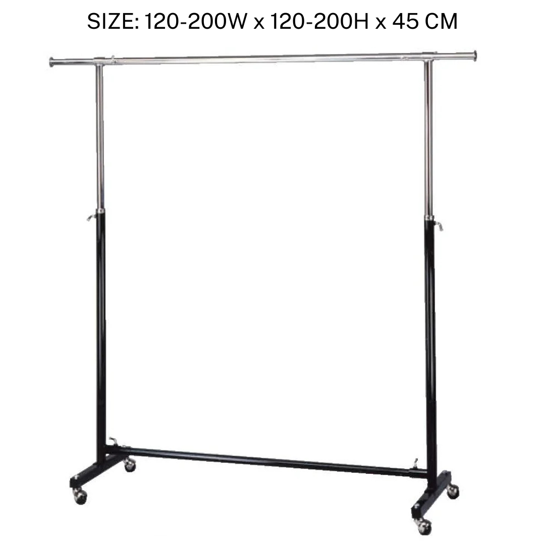 Heavy Duty Garment Display Racks for Shops & Boutique - Chrome Plated Clothes Hanging Rack