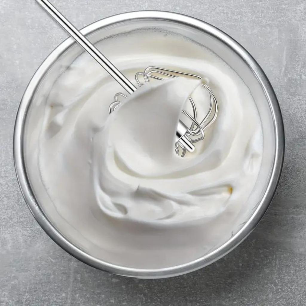 Stainless Steel Egg Beater Hand Push Semi Automatic Egg Whisk