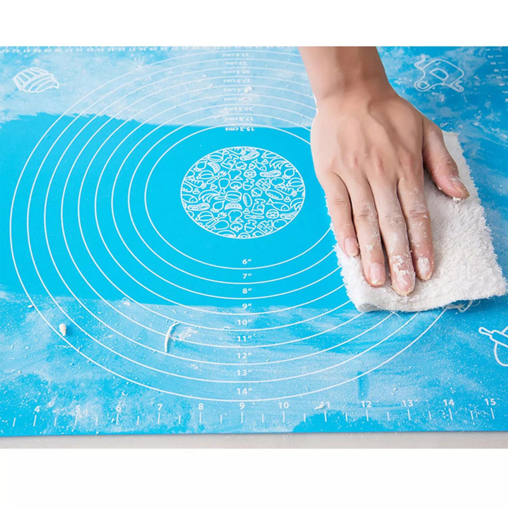 Non-stick Silicone Dough Mat, Kneading Rolling Baking Mat [45x60cm]