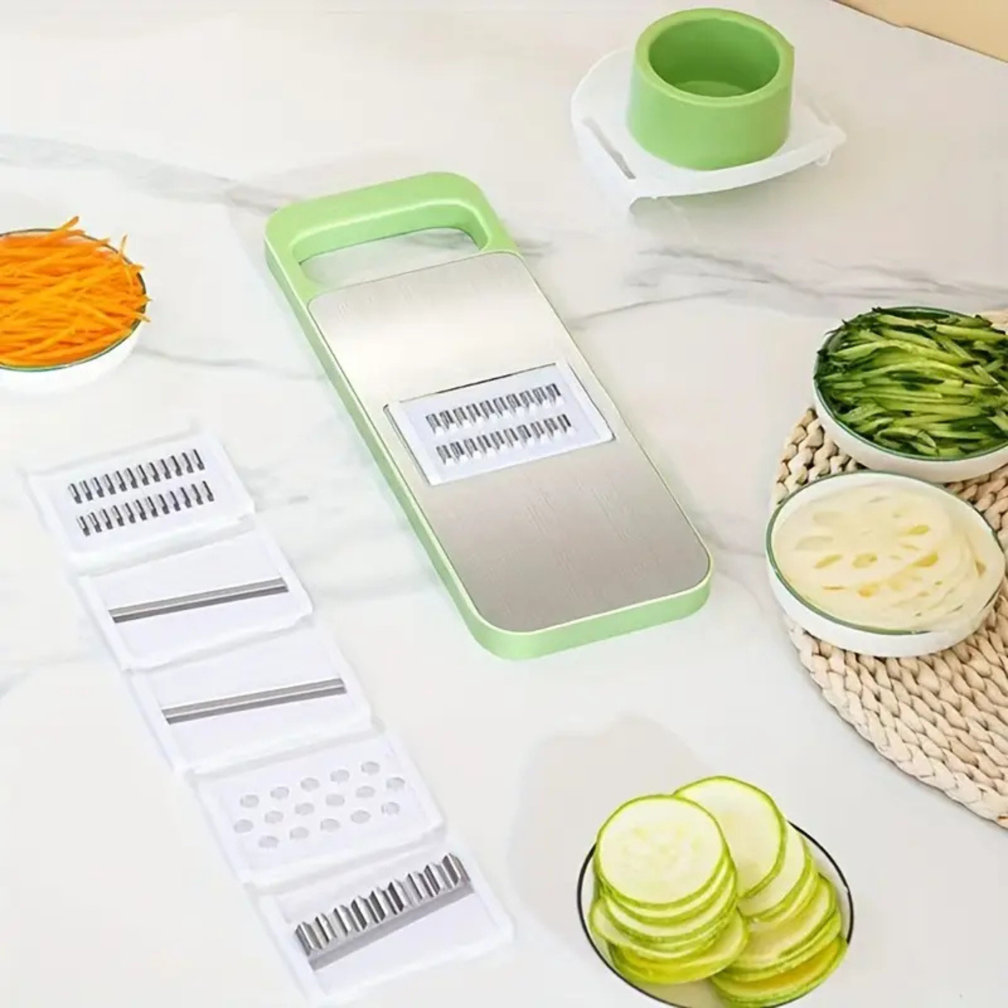 7 IN 1 Multi-functional Safety Vegetable Grater for Kitchen (Slicer, Cutter, Chopper, Dicer)