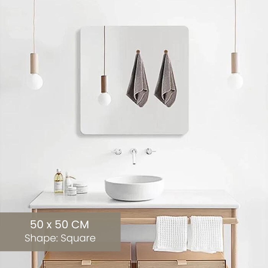 Acrylic Glass Wall Mirror - HD Self Adhesive DIY Mirror