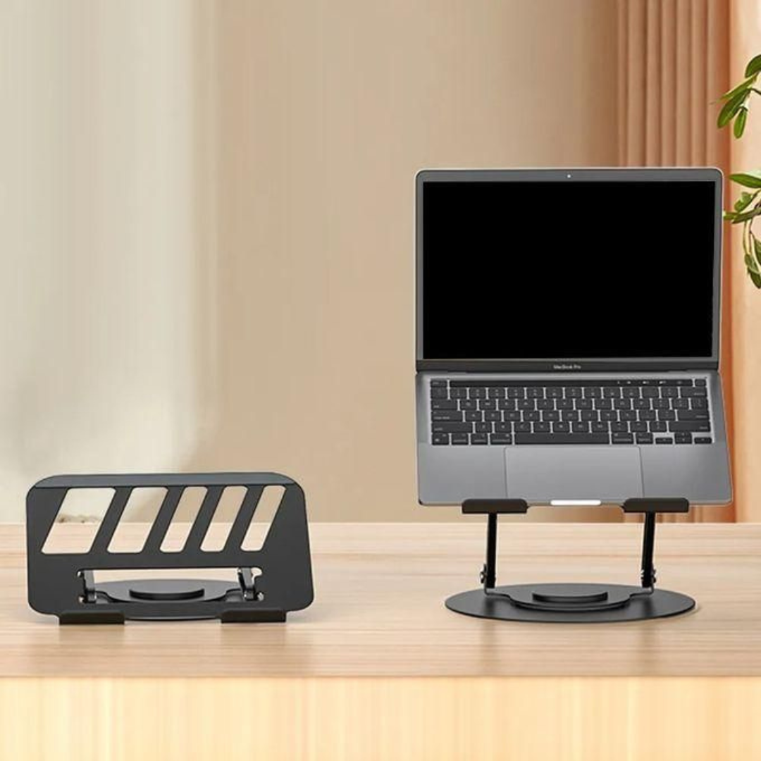 Heavy Duty Laptop Stand - 360° Rotating Foldable and Adjustable