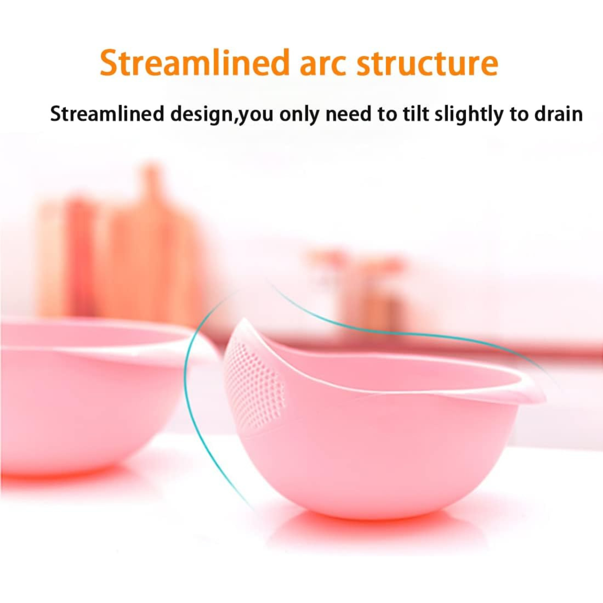 Plastic Rice Washing Colander Strainer Basket for Rice, Vegetables, and Fruits