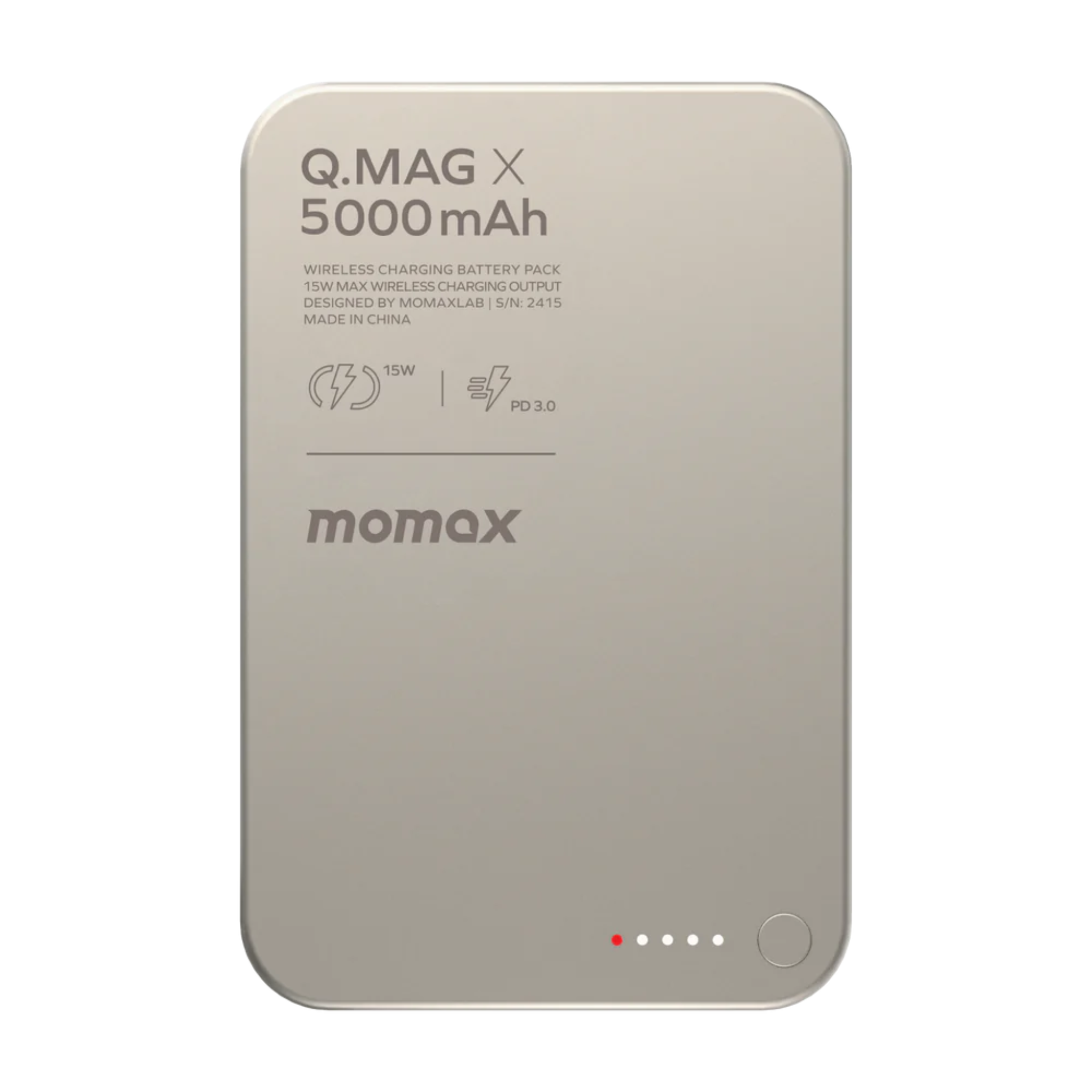 Momax Q.Mag X 5000mAh Gen2 Magnetic Wireless Power Bank