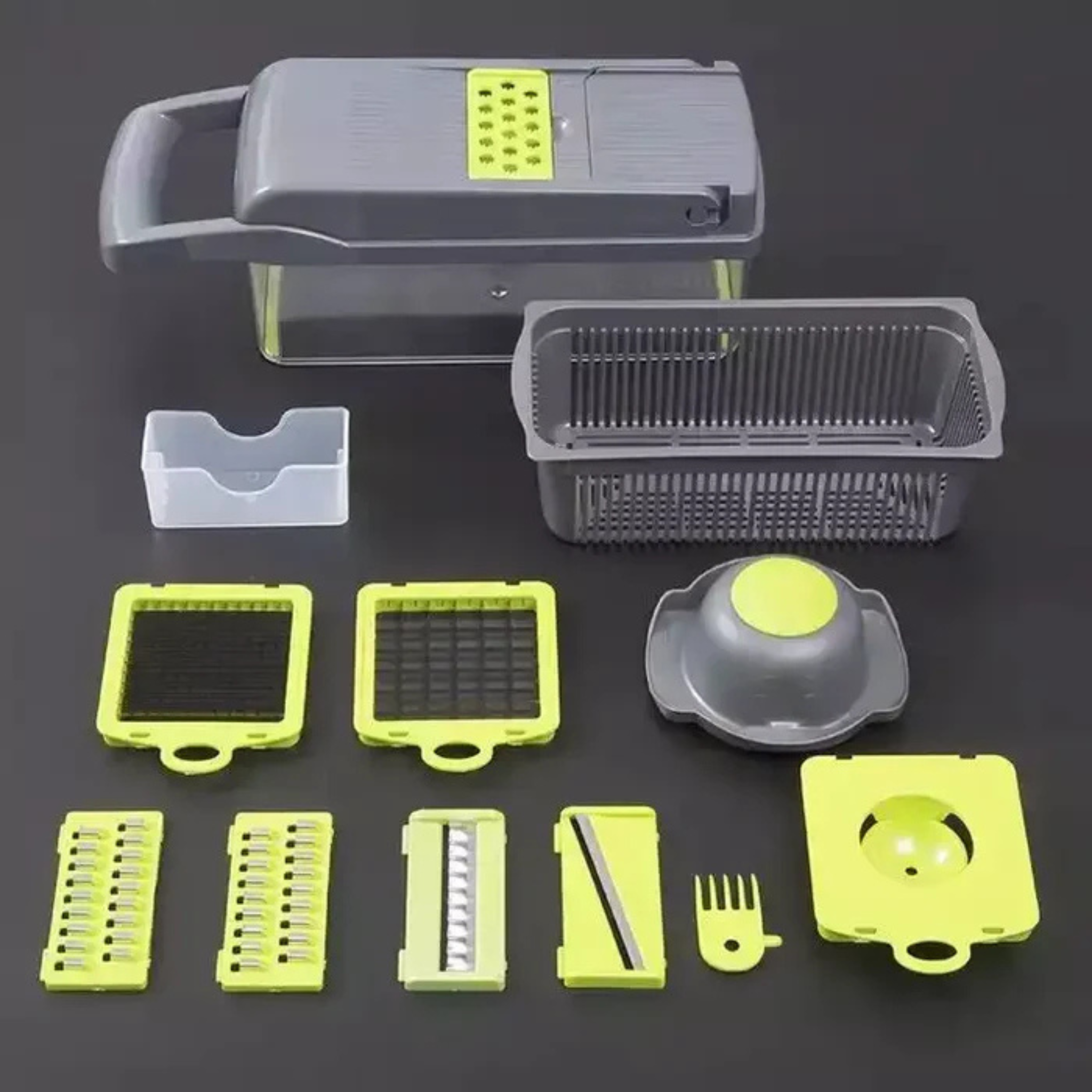 12 IN 1 Multifunctional Kitchen Vegetable Slicer Dicer Adjustable Mandolin Chopper