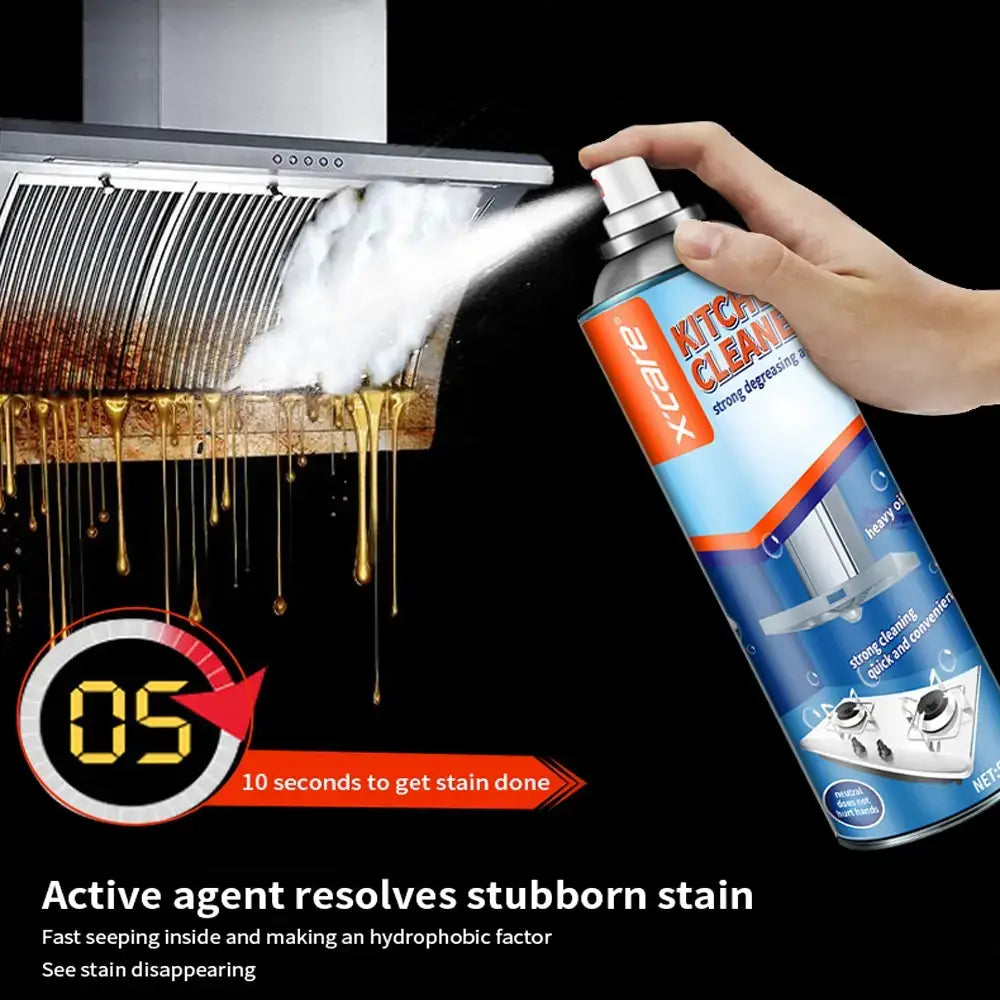 Kitchen Cleaner Spray - Grease & Oil Remover Foam Spray