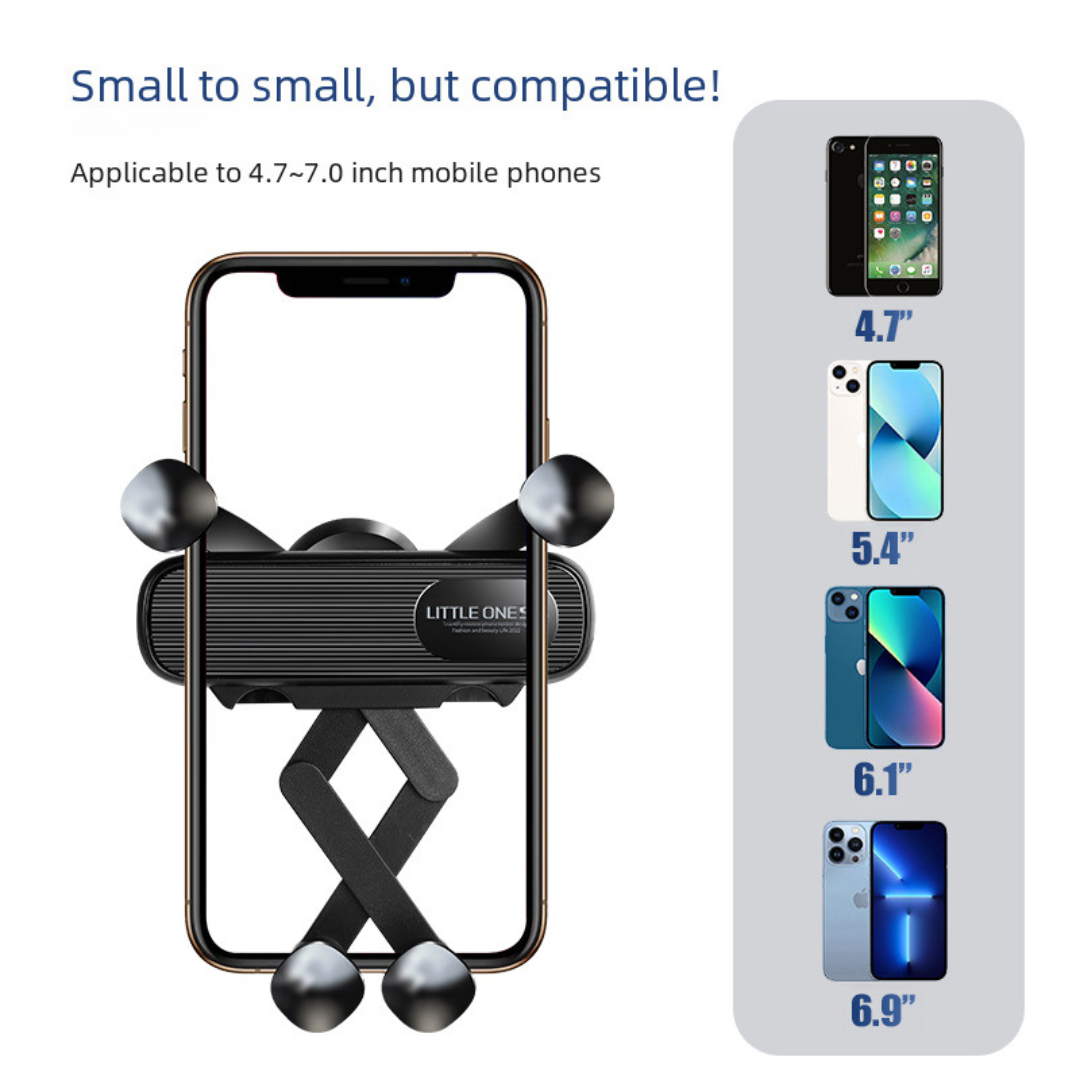 Gravity Sensing Mobile Phone Holder for Car AC Air Vent