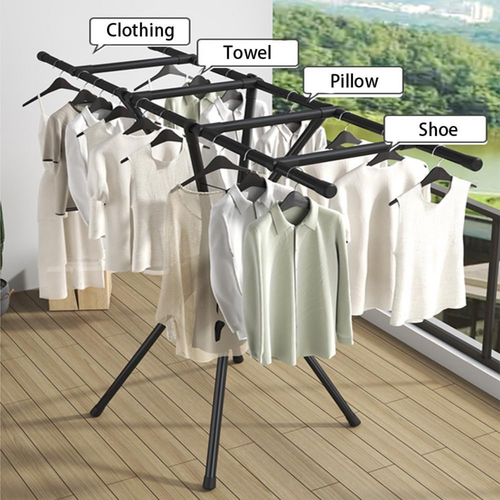 Collapsible Clothes Airer, Folding Clothes Drying Rack
