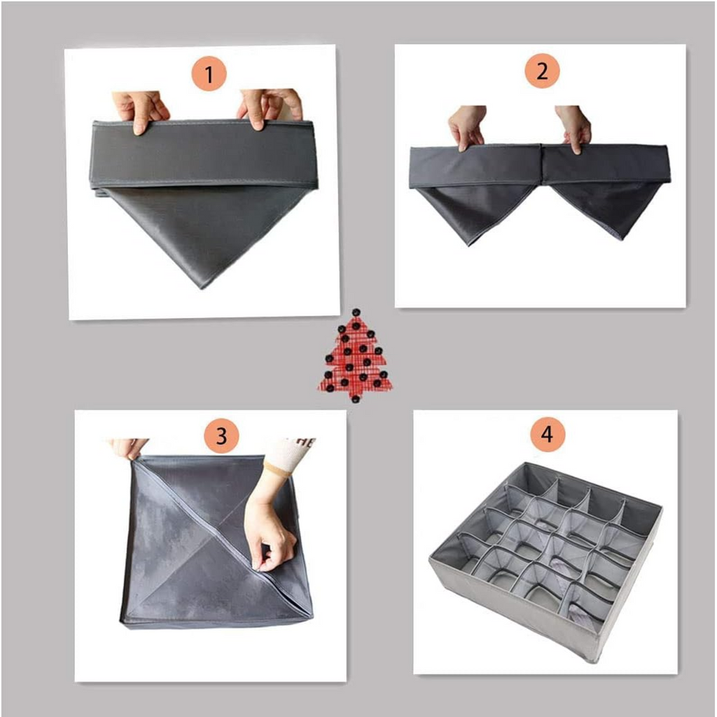Compartment Storage Organizer Boxes for Baby Clothes, Ties, Socks, Panties, Belts